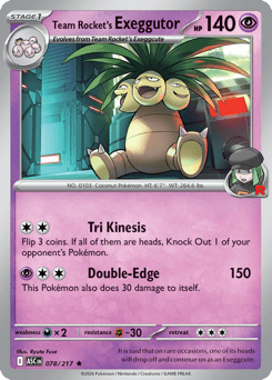 Team Rocket's Exeggutor – Rare