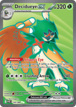 Decidueye ex – Ultra Rare