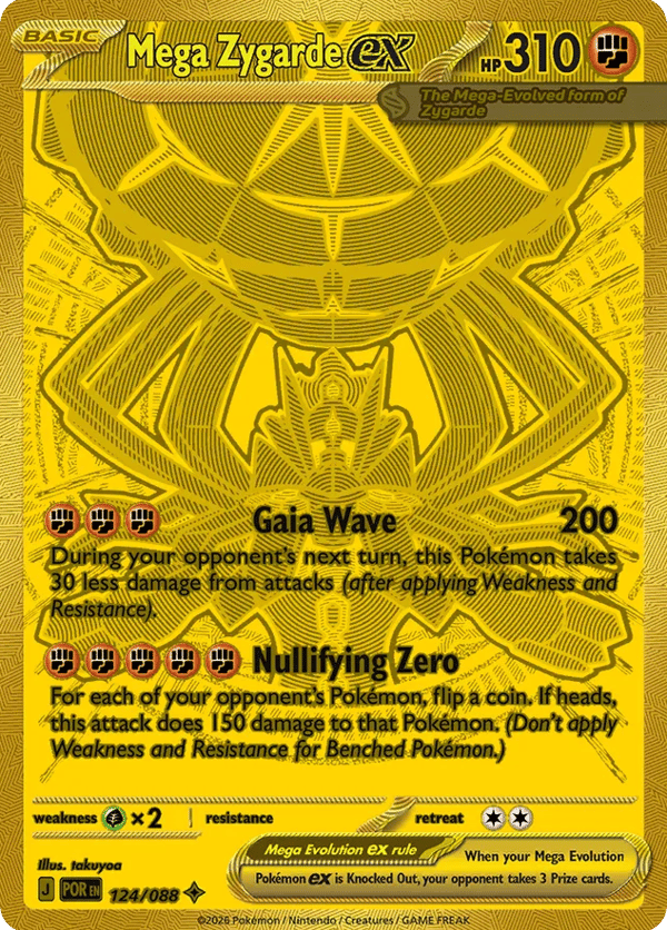 Mega Zygarde ex – Mega Hyper Rare – Perfect Order