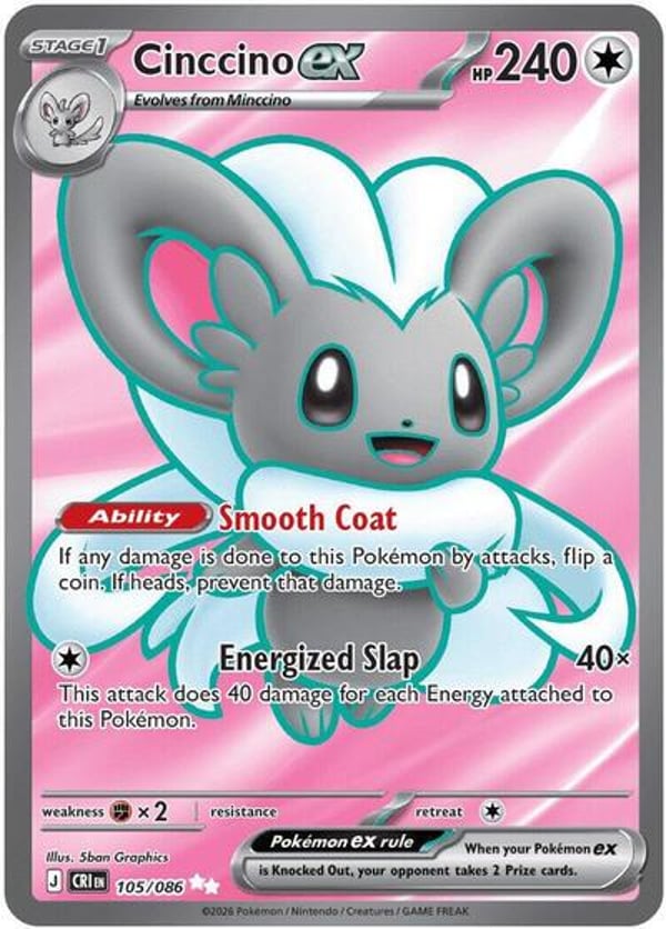 Cinccino ex – Ultra Rare