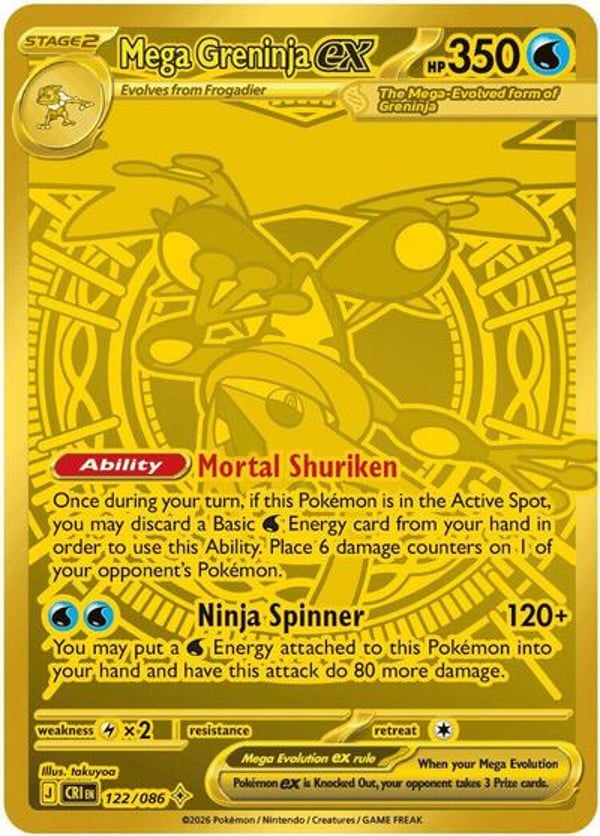 Mega Greninja ex – Chaos Rising
