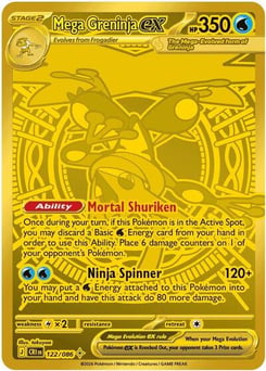 Mega Greninja ex – Mega Hyper Rare – Chaos Rising