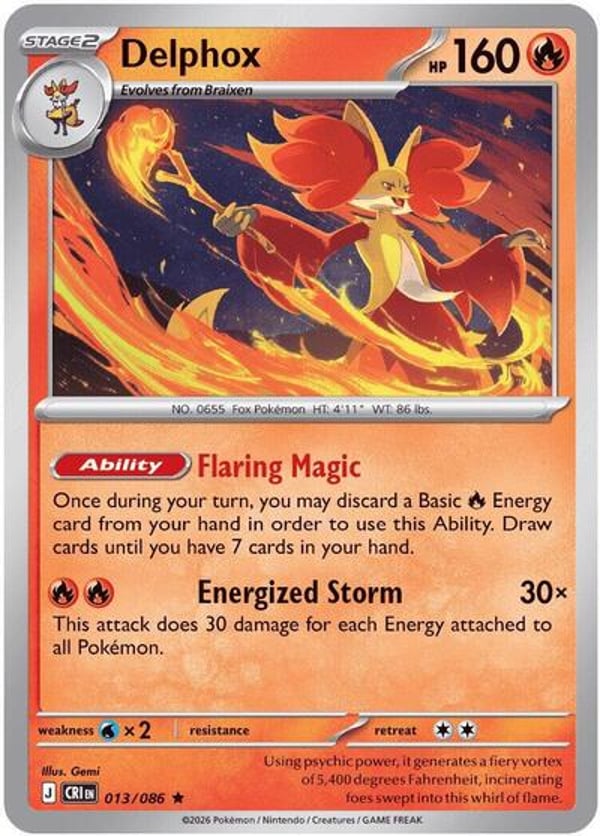 Delphox – Rare