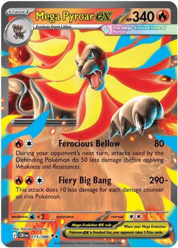 Mega Pyroar ex – Double Rare