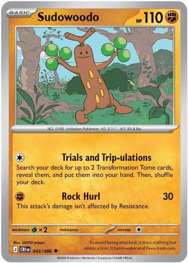 Sudowoodo – Uncommon