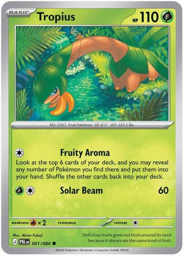 Tropius #1 – Common – Pitch Black