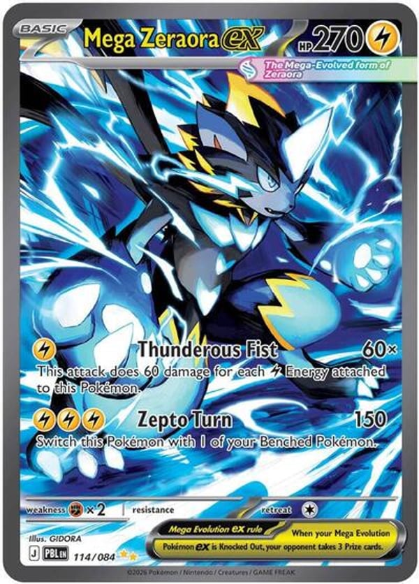 Mega Zeraora ex – Special Illustration Rare – Pitch Black