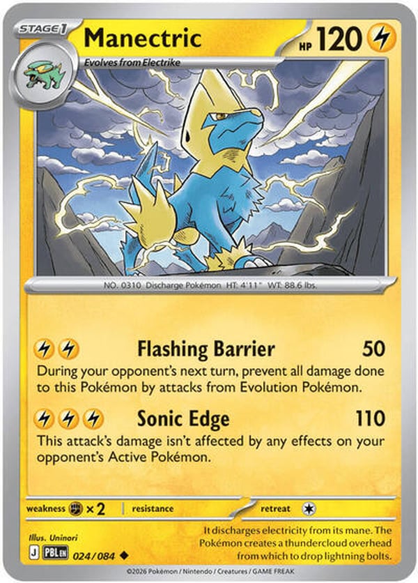 Manectric #24 – Uncommon – Pitch Black