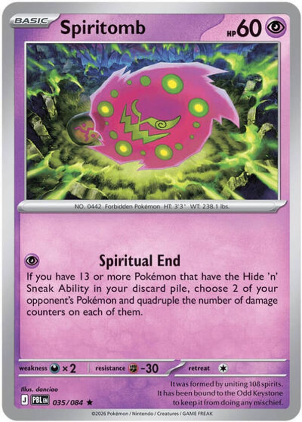 Spiritomb #35 – Rare – Pitch Black