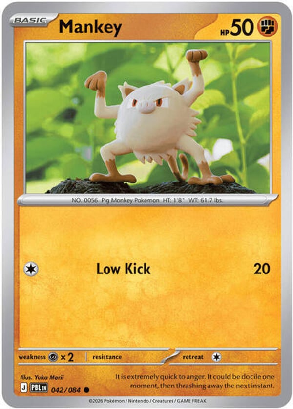 Mankey #42 – Common – Pitch Black