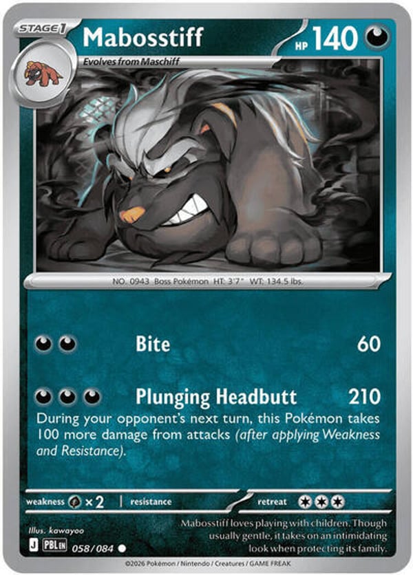 Mabosstiff #58 – Common – Pitch Black