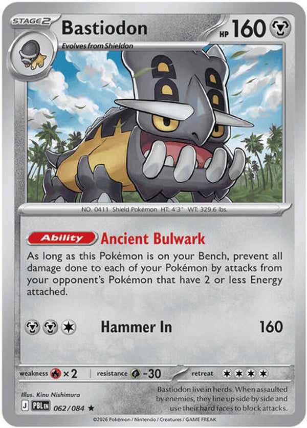Bastiodon #62 – Rare – Pitch Black