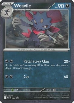 Weavile (Cosmos Holo) – Holo Rare