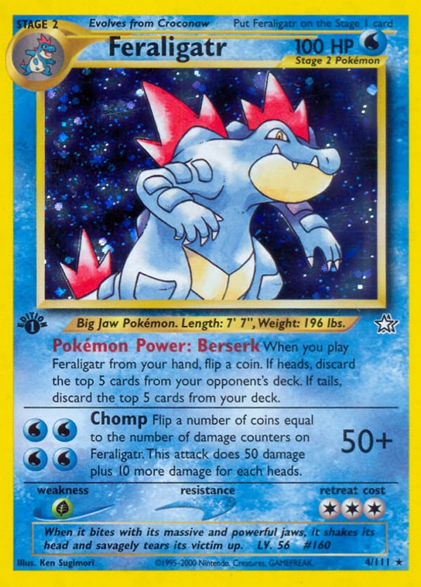 Feraligatr – Rare Holo – Neo Genesis
