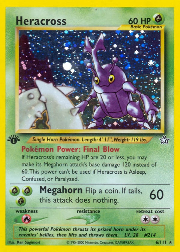 Heracross – Rare Holo – Neo Genesis