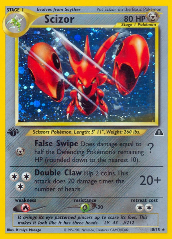 Scizor – Rare Holo – Neo Discovery