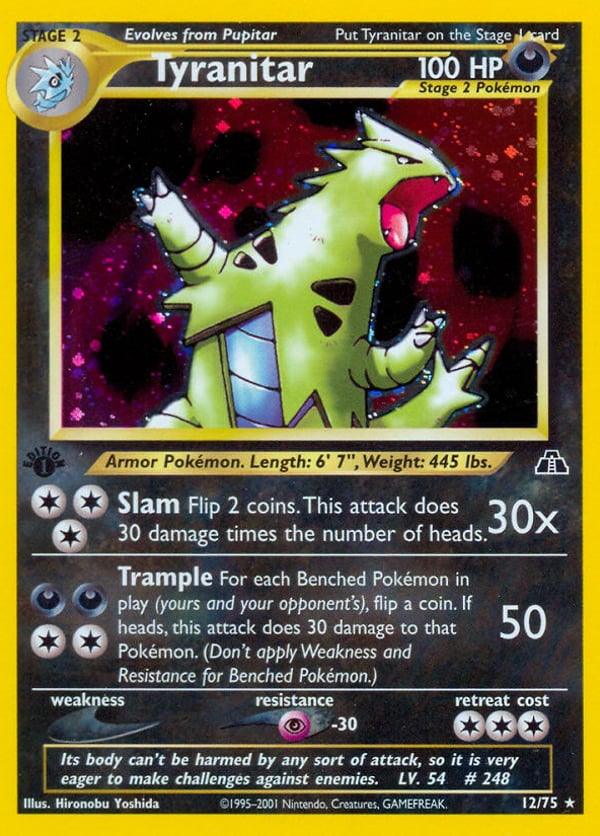Tyranitar – Rare Holo – Neo Discovery