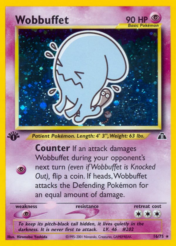 Wobbuffet – Rare Holo – Neo Discovery