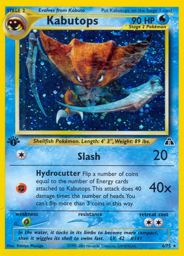 Kabutops – Rare Holo – Neo Discovery