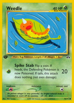Weedle – Common – Neo Discovery