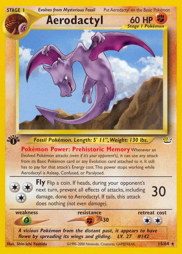 Aerodactyl – Rare – Neo Revelation