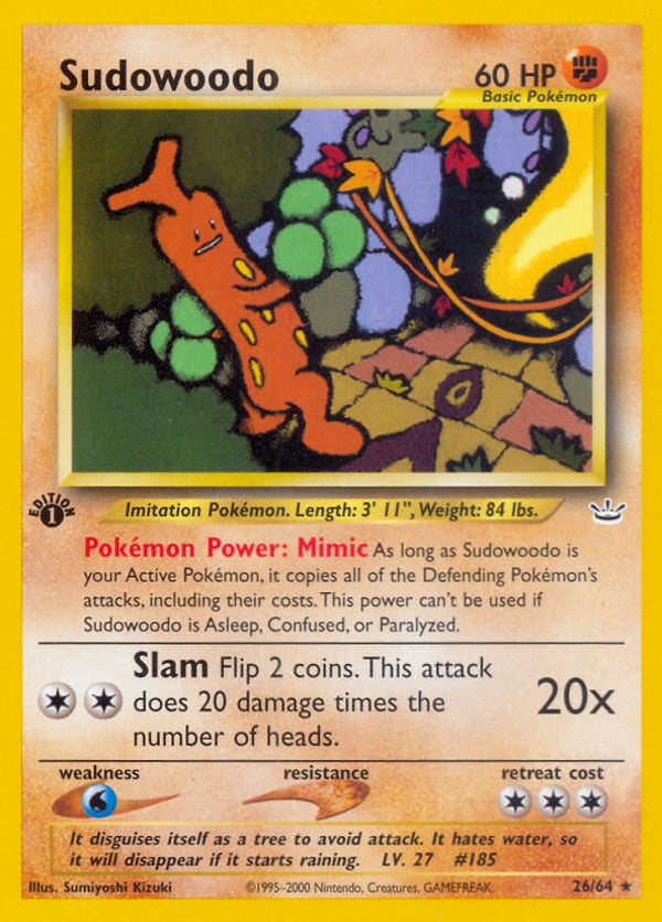 Sudowoodo – Rare – Neo Revelation