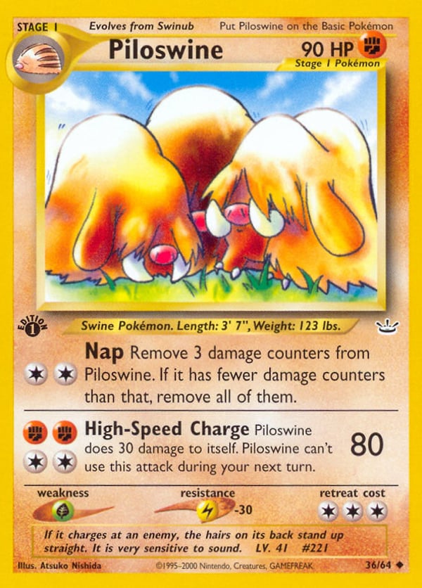 Piloswine – Uncommon – Neo Revelation