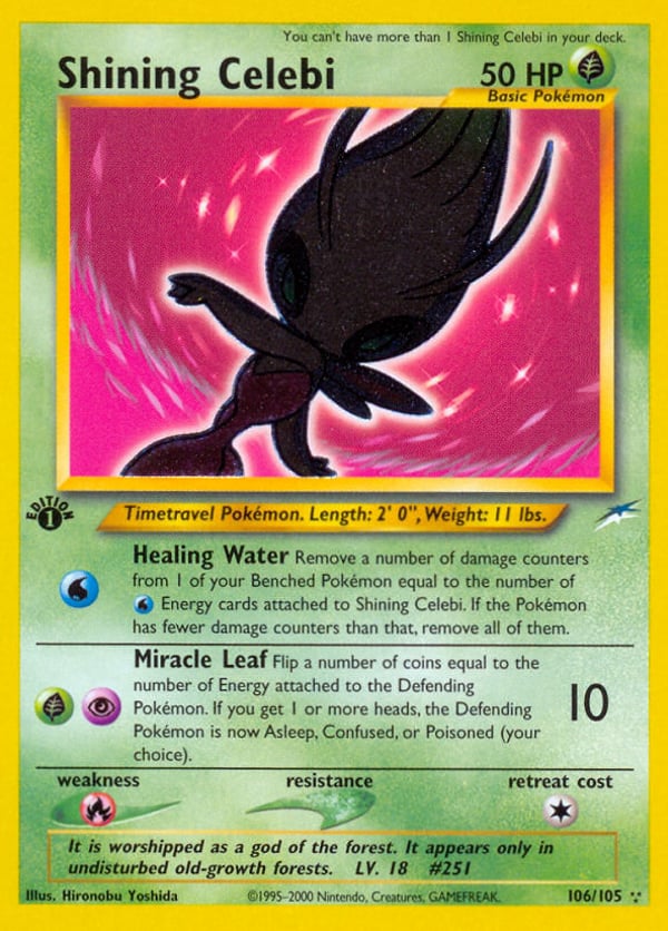Shining Celebi – Rare Shining – Neo Destiny