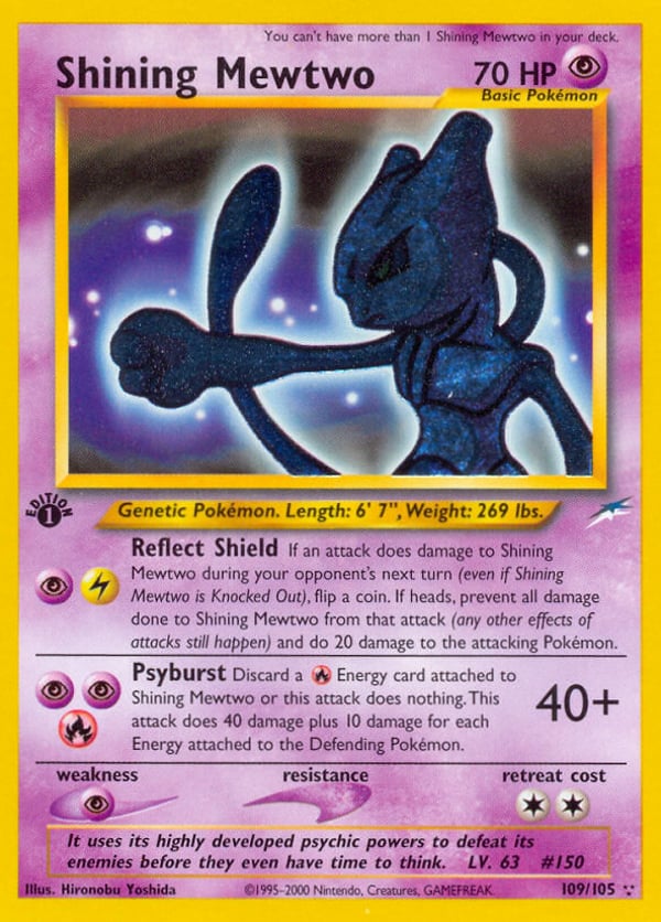 Shining Mewtwo – Rare Shining – Neo Destiny