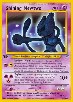 Shining Mewtwo – Rare Shining – Neo Destiny