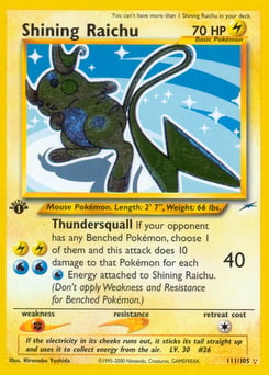 Shining Raichu – Rare Shining – Neo Destiny