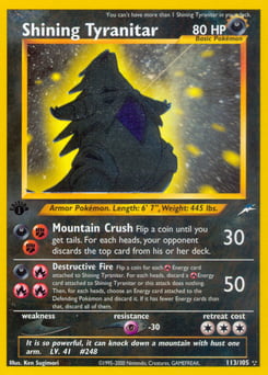 Shining Tyranitar – Rare Shining