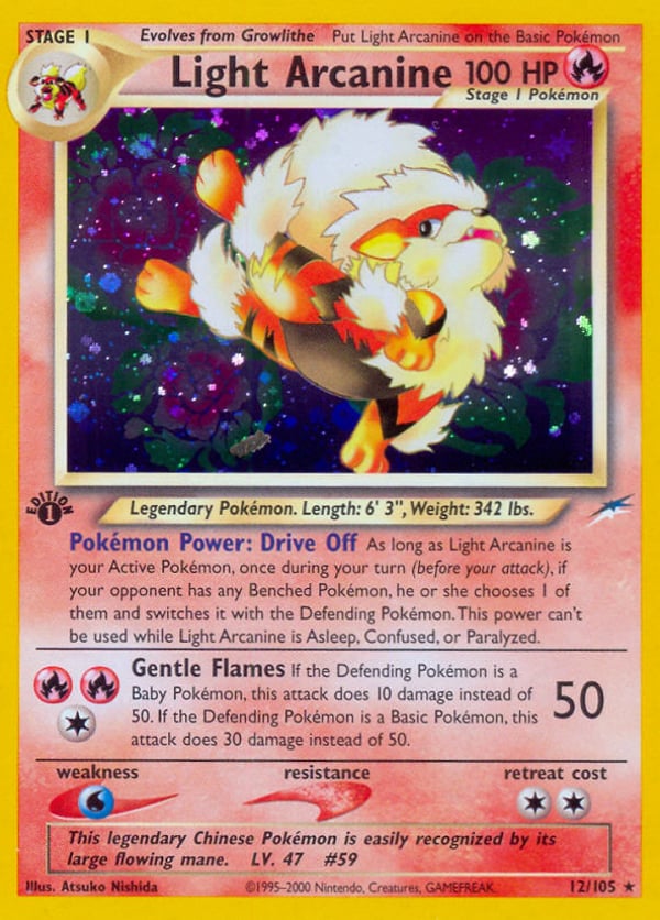 Light Arcanine – Rare Holo – Neo Destiny