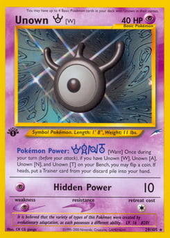Unown [W] – Rare