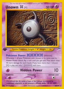 Unown [X] – Rare