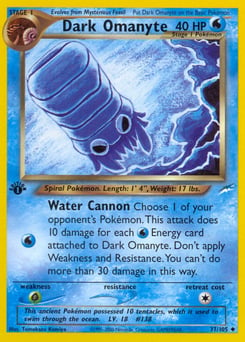 Dark Omanyte – Uncommon
