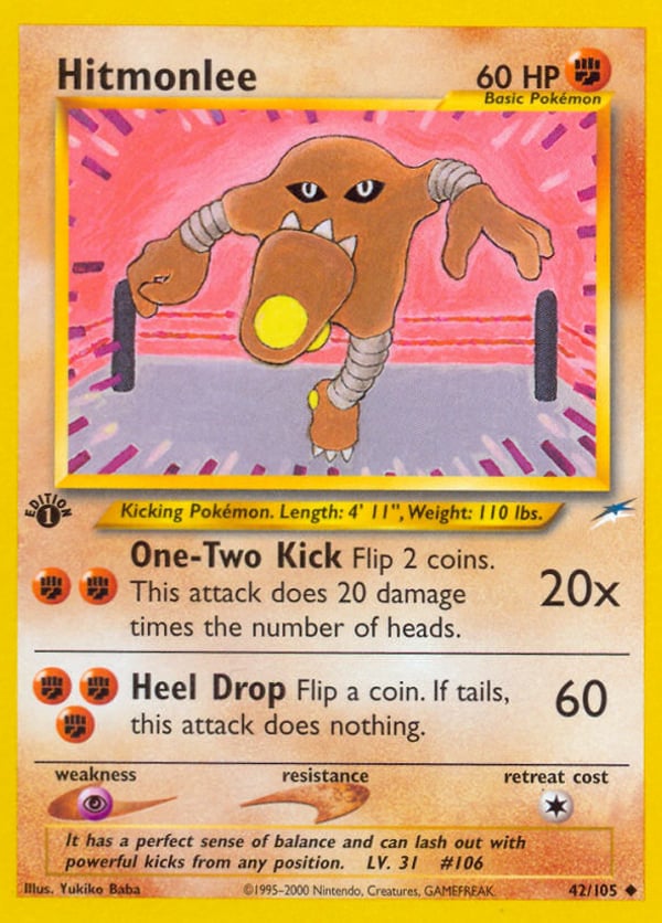 Hitmonlee – Uncommon – Neo Destiny