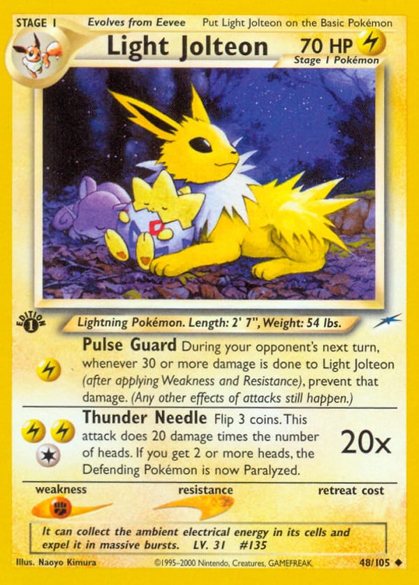 Light Jolteon – Uncommon – Neo Destiny