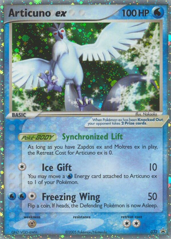 Articuno ex – Promo – Nintendo Black Star Promos
