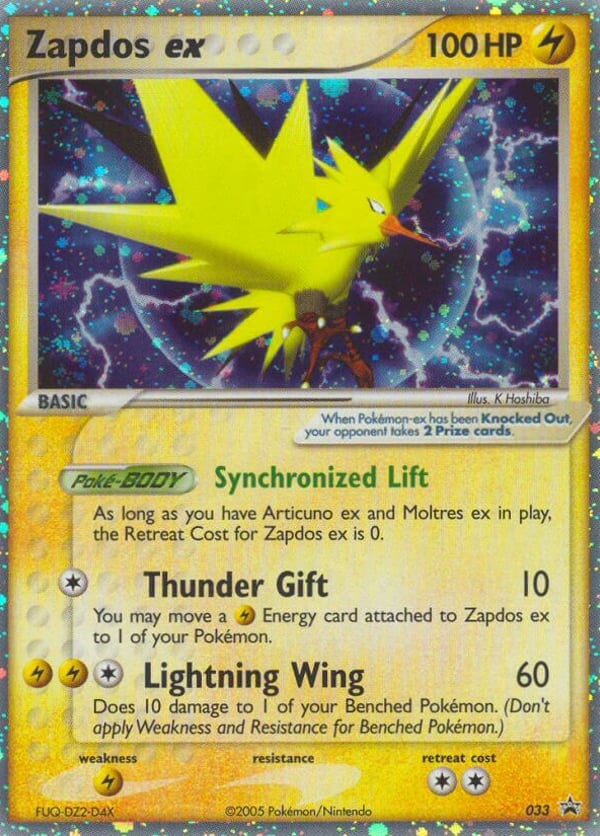 Zapdos ex – Promo – Nintendo Black Star Promos