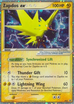 Zapdos ex – Promo – Nintendo Black Star Promos