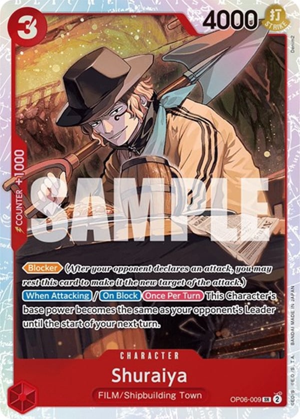 Shuraiya OP06-009 — English OP-06 printing