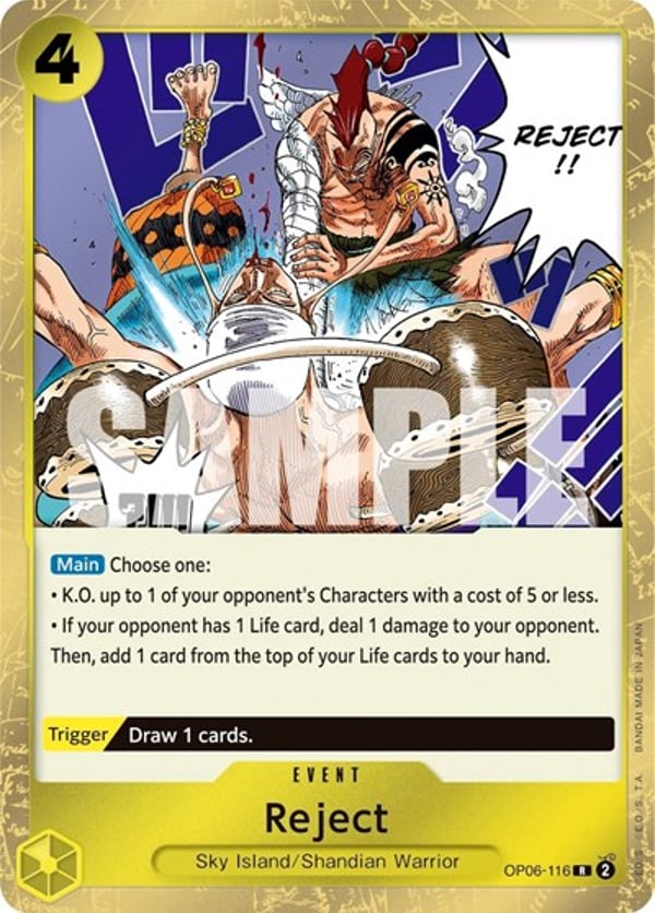 Reject OP06-116 — English OP-06 printing
