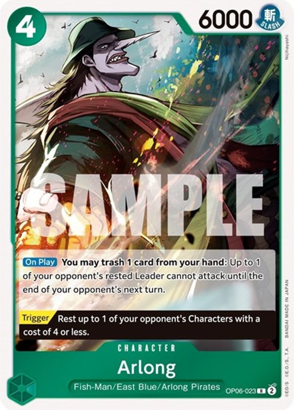 Arlong OP06-023 — English OP-06 printing