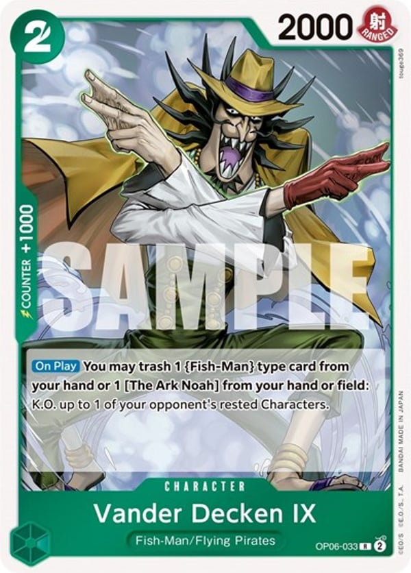 Vander Decken IX OP06-033 — English OP-06 printing