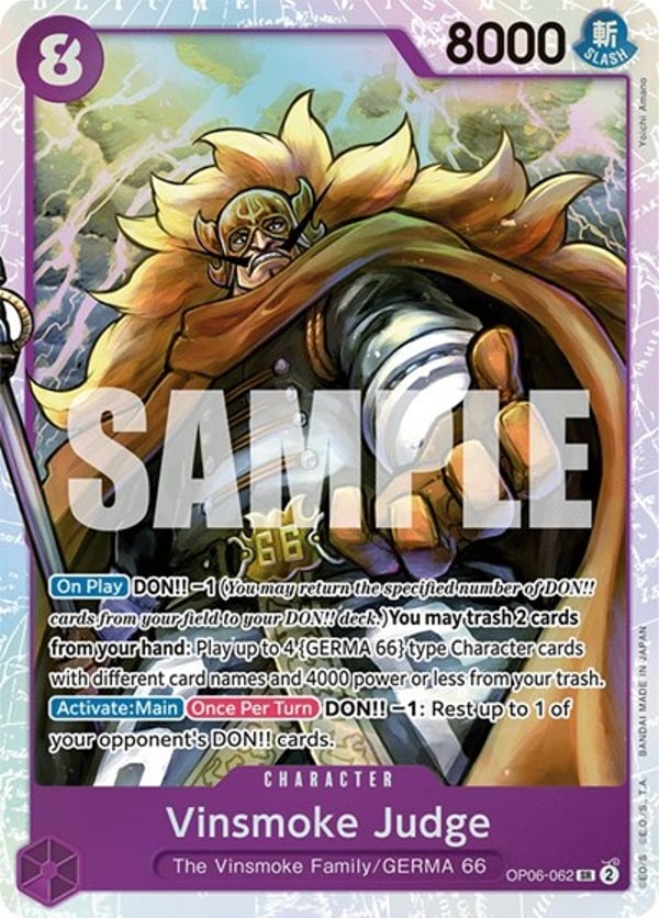 Vinsmoke Judge OP06-062 — English OP-06 printing