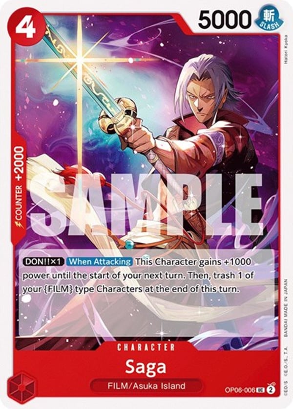 Saga OP06-006 — English OP-06 printing