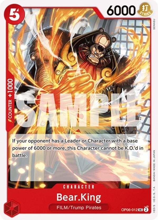 Bear.King OP06-012 — English OP-06 printing