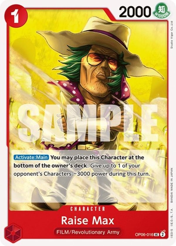 Raise Max OP06-016 — English OP-06 printing