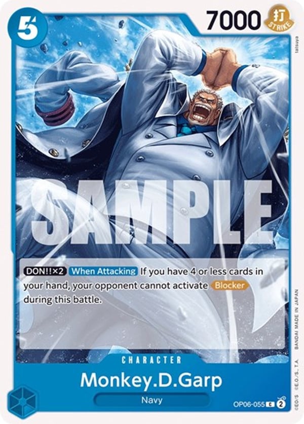 Monkey.D.Garp OP06-055 — English OP-06 printing